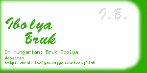 ibolya bruk business card